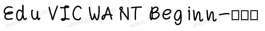 Edu VIC WA NT Beginn字体转换